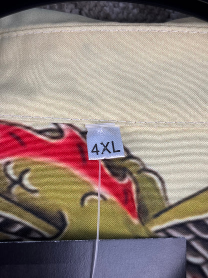 Men's Vintage Graphic Button Up Shirt