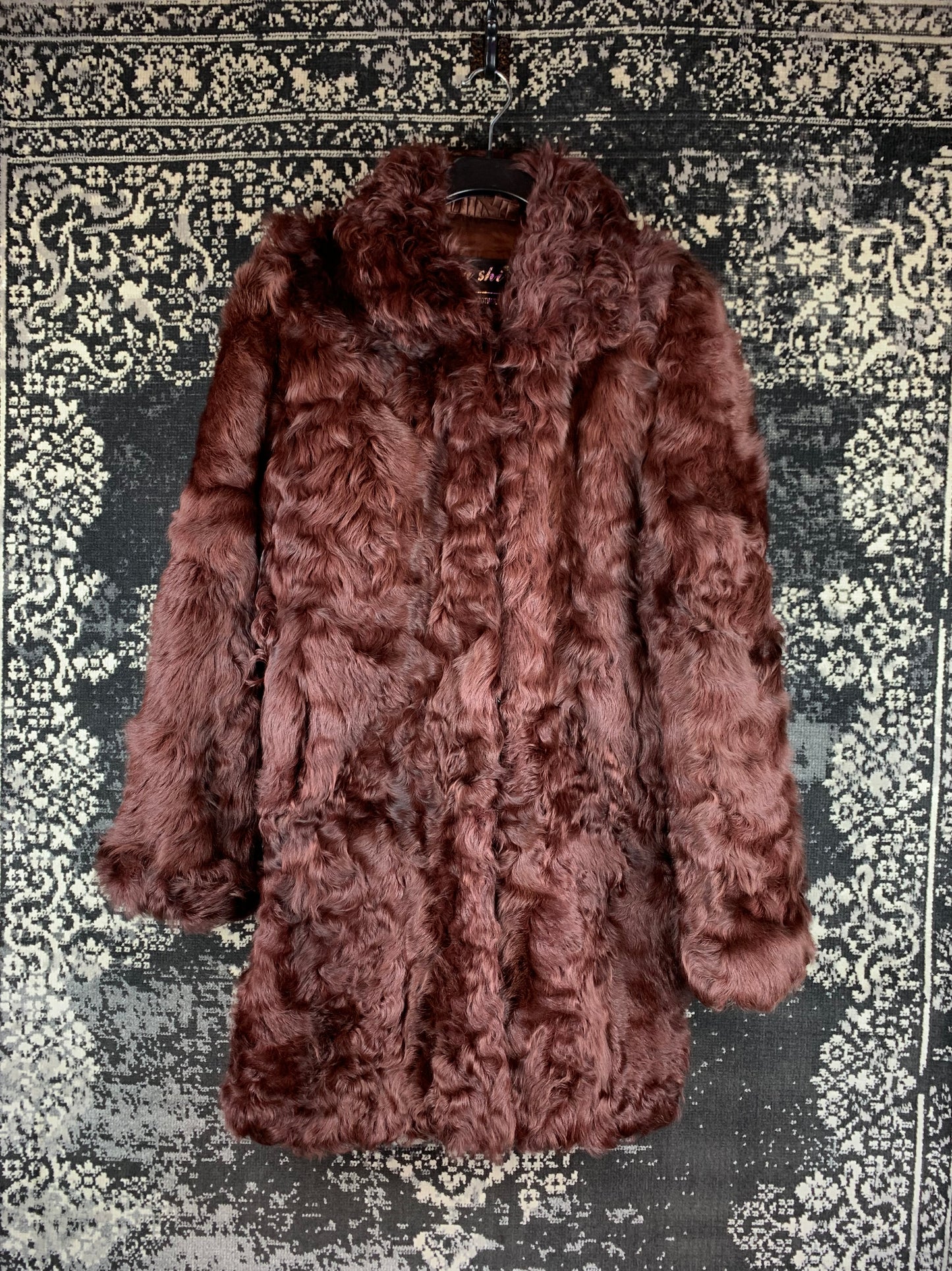 Women’s Genuine Brown Goat Fur Coat