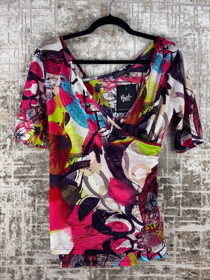 Women's Y2K Multicolor Graphic Blouse