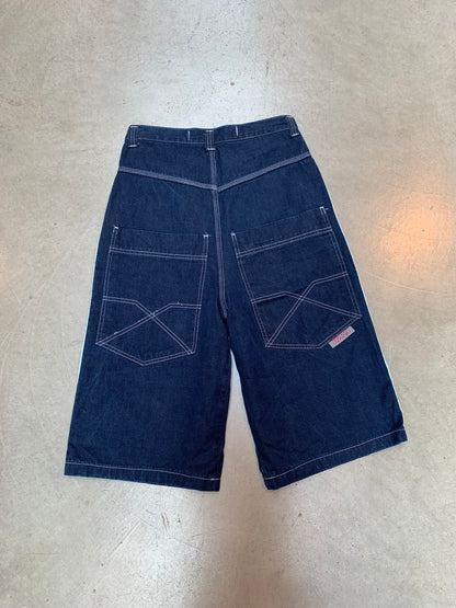 Pitstop Dark Blue Denim Shorts