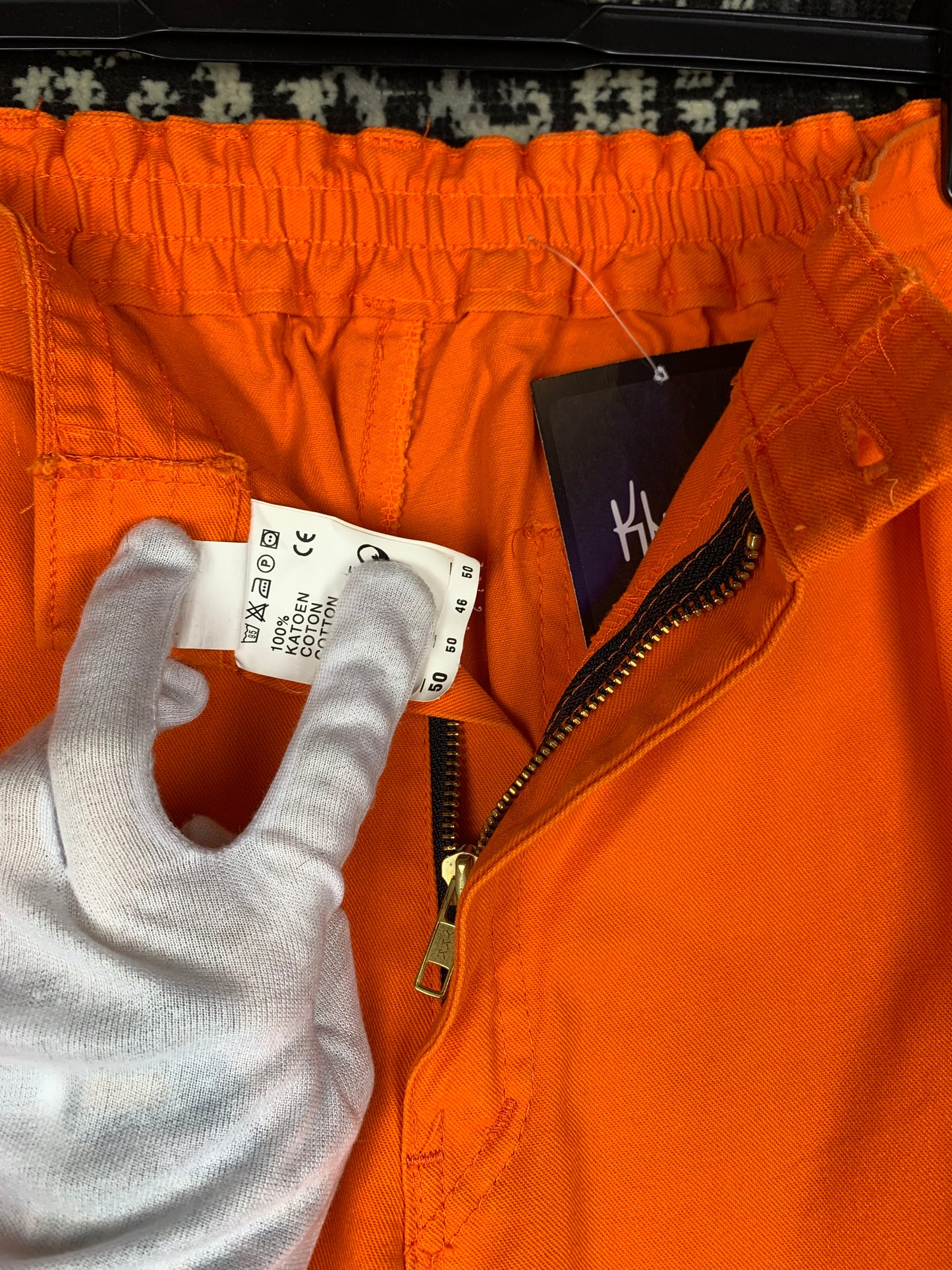 Mens Vintage Orange Workwear Pants