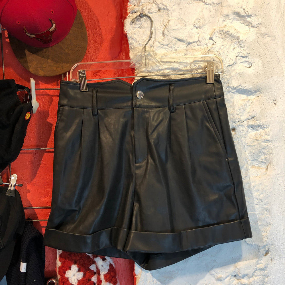 Faux Leather Shorts