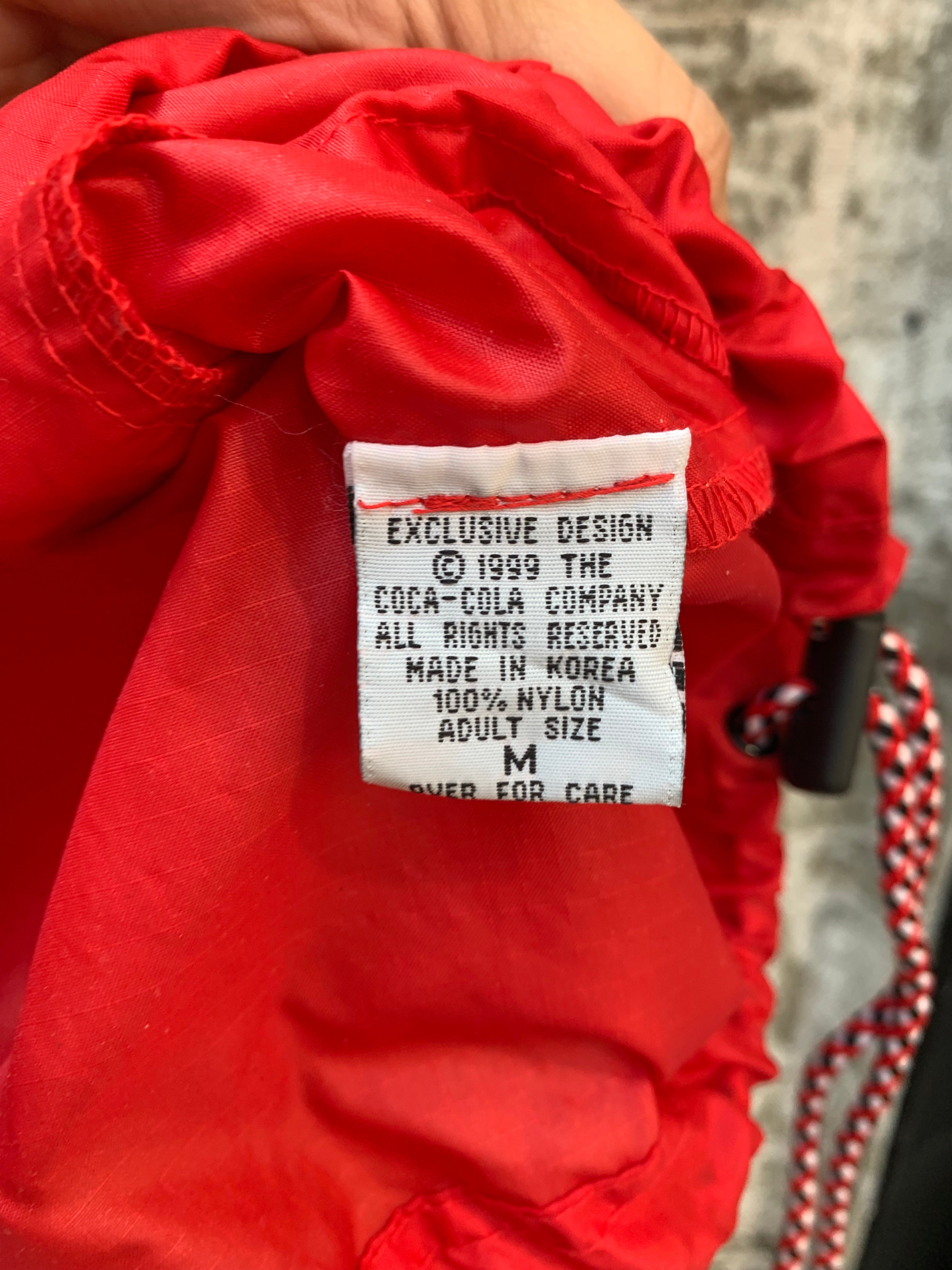 Men's Vintage Coca Cola Wind Jacket