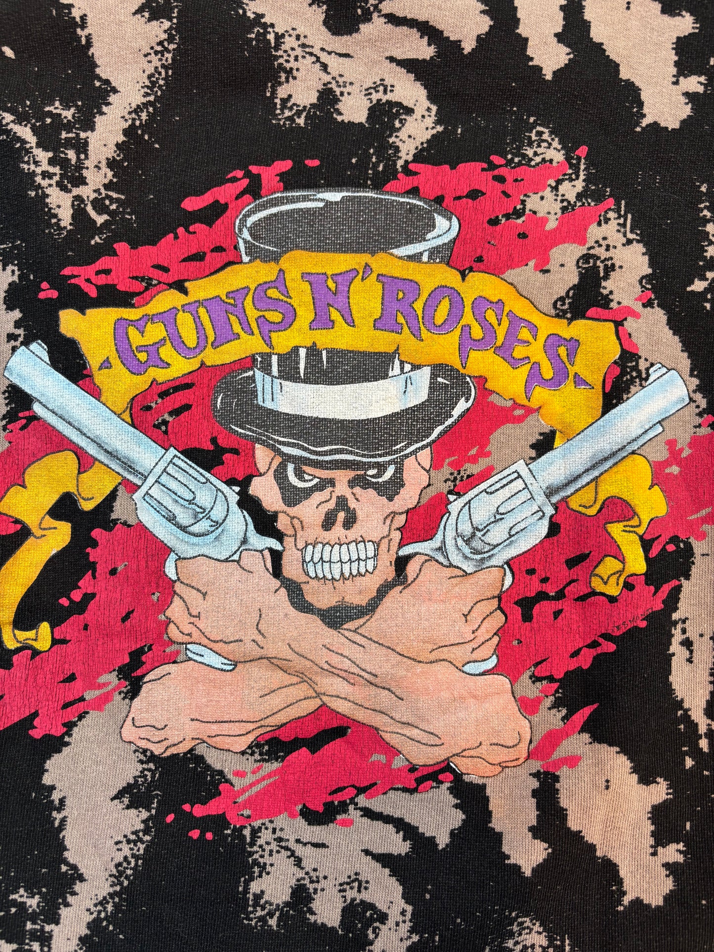 Guns N’ Roses 1993 Bleach Tie Dye T-Shirt