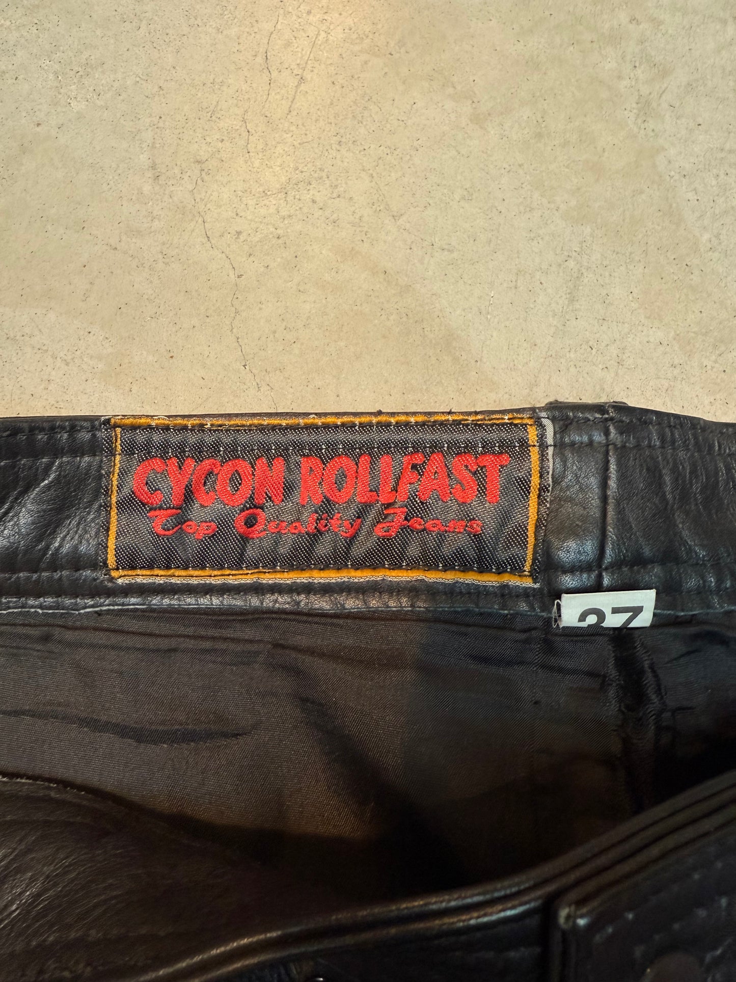 Vintage Black Leather Pants