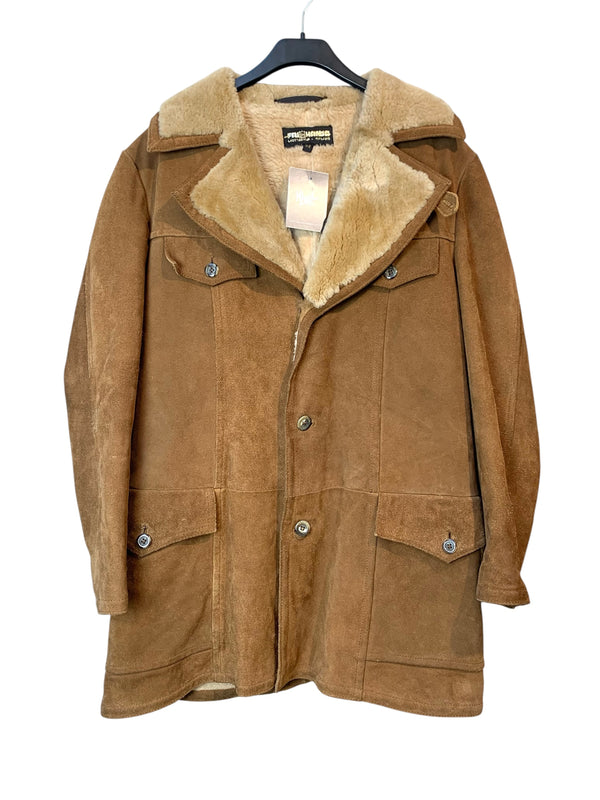 Frihansa Suede Shearling-Lined Coat