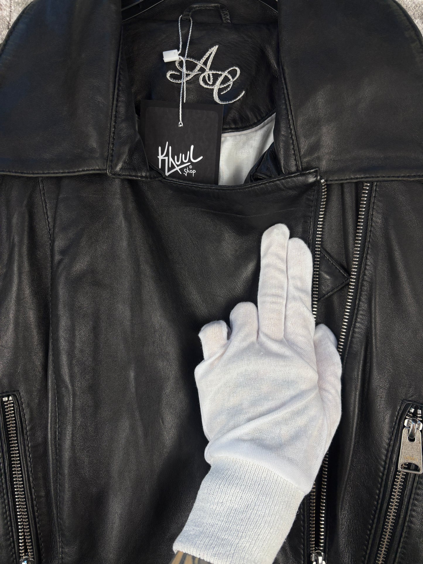 Women's Vintage Black Genuine Leather Coat