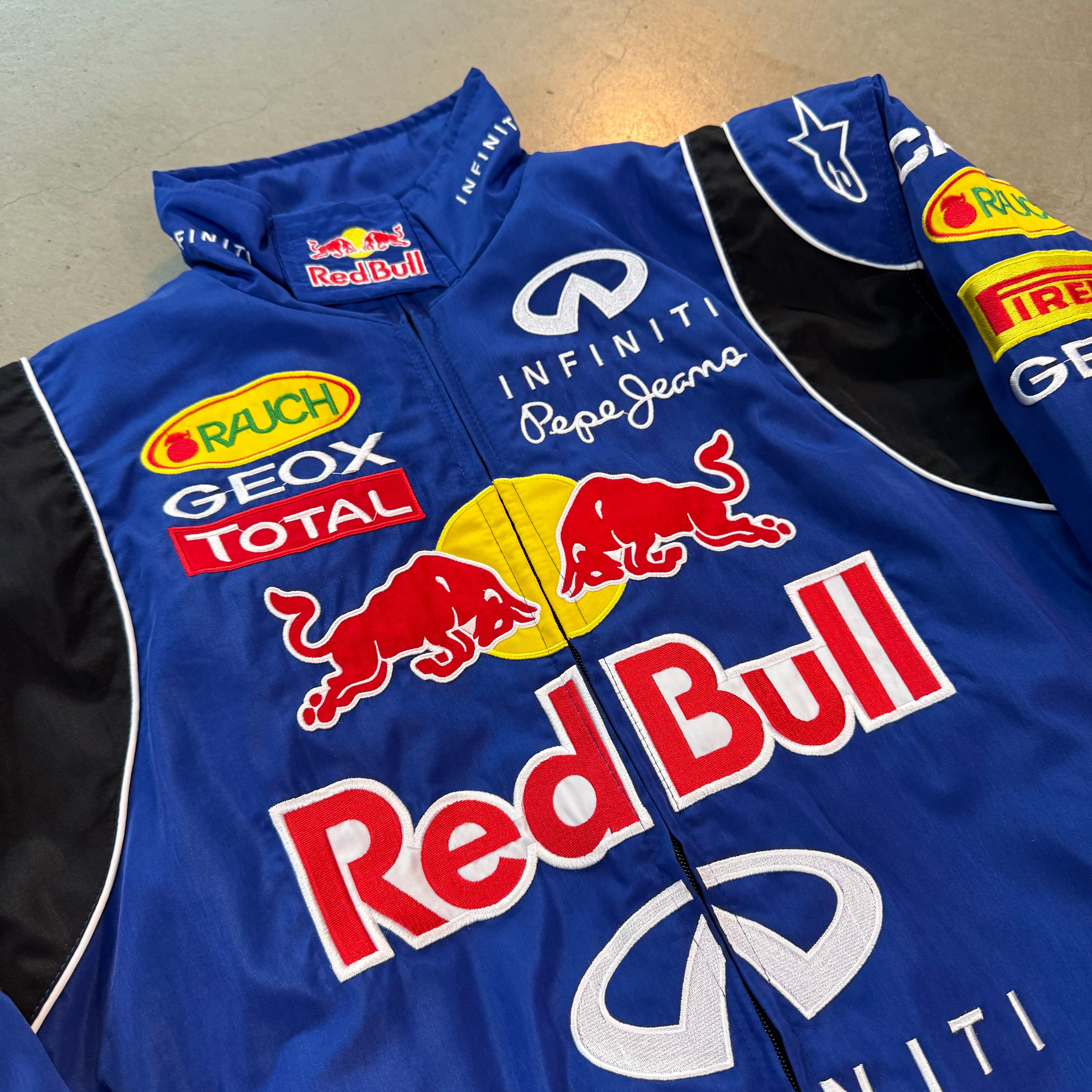 Red Bull INFINITI ジャケット Vintage Red Bull Infinity F-1 Racing Jacket Blue