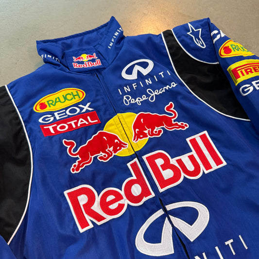 Vintage Red Bull Blue Infiniti F1 Racing Jacket