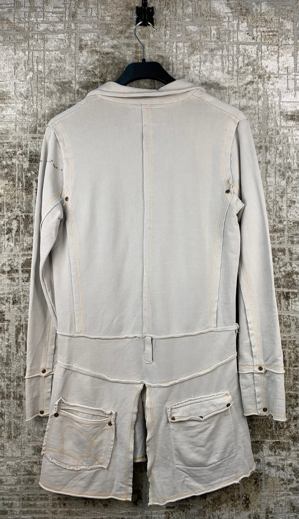 GURU Womens Y2K Off White Jean Coat