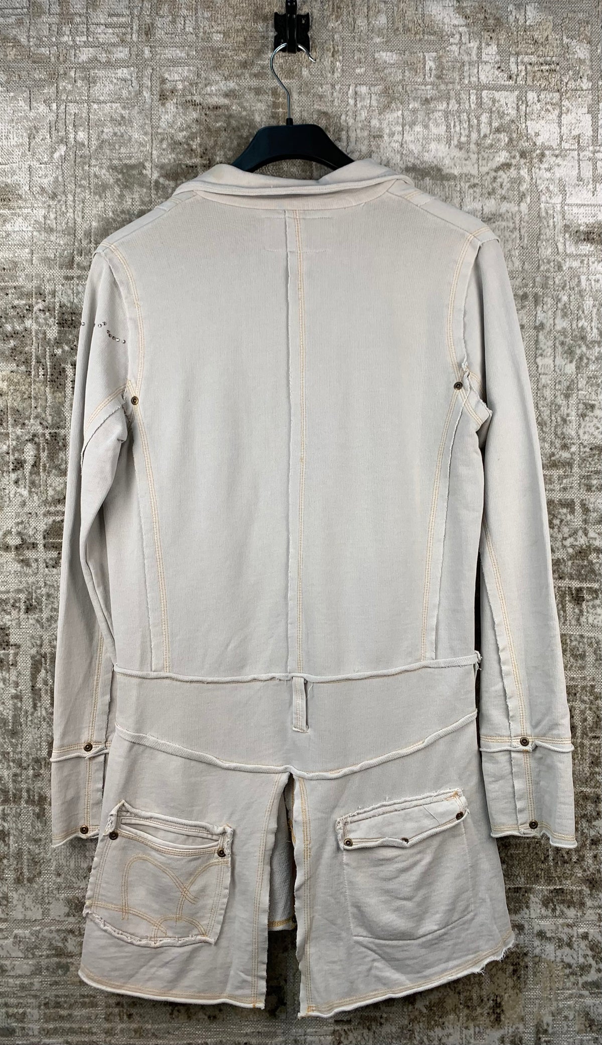 GURU Womens Y2K Off White Jean Coat