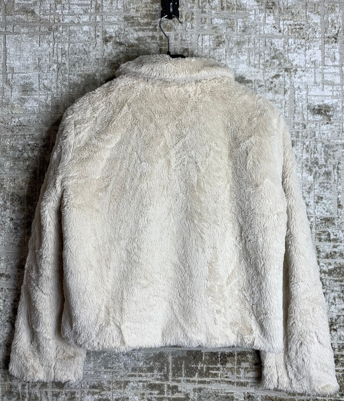 Faux Fur Zip-Up Cropped Jacket