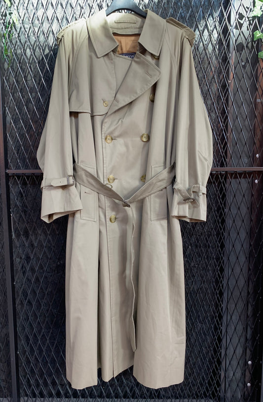 Vintage Burberrys Beige Long Trench Coat