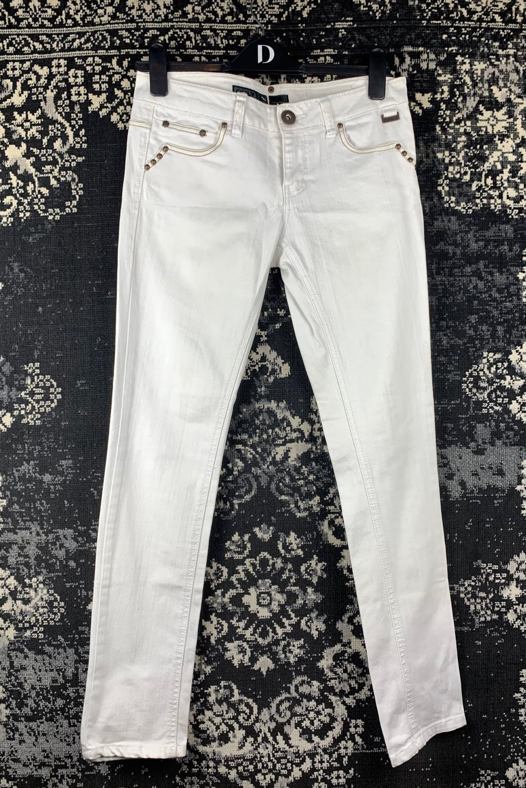 Women's ONLY White Low Waist Skinny Jeans