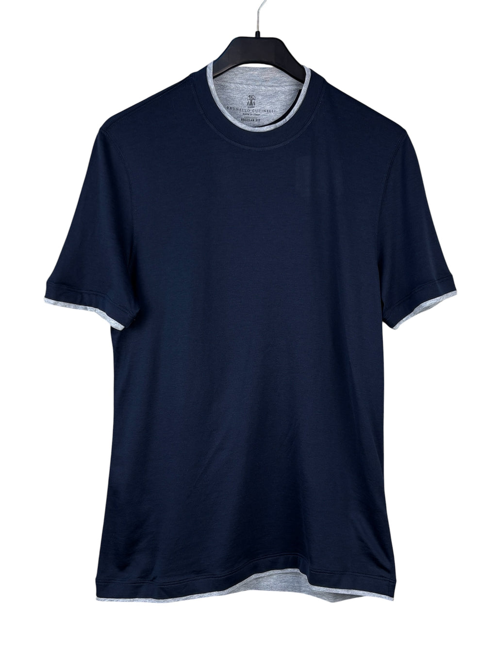 Brunello Cucinelli Men’s Navy Blue T-Shirt