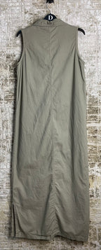 Chico's Design Khaki Cotton Maxi Shirt Dress