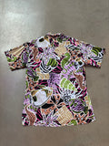 Vintage Ocean Print Short Sleeve Shirt