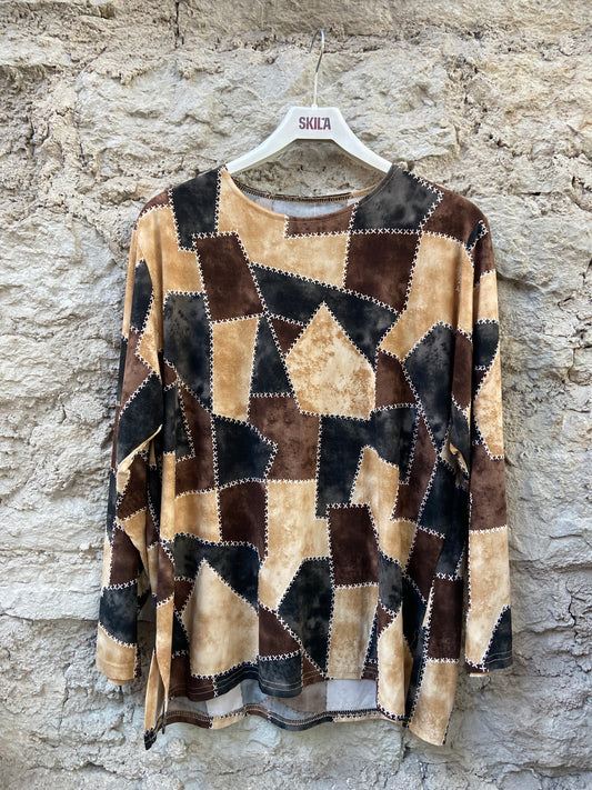 Brown Womens Longsleeve Handmade