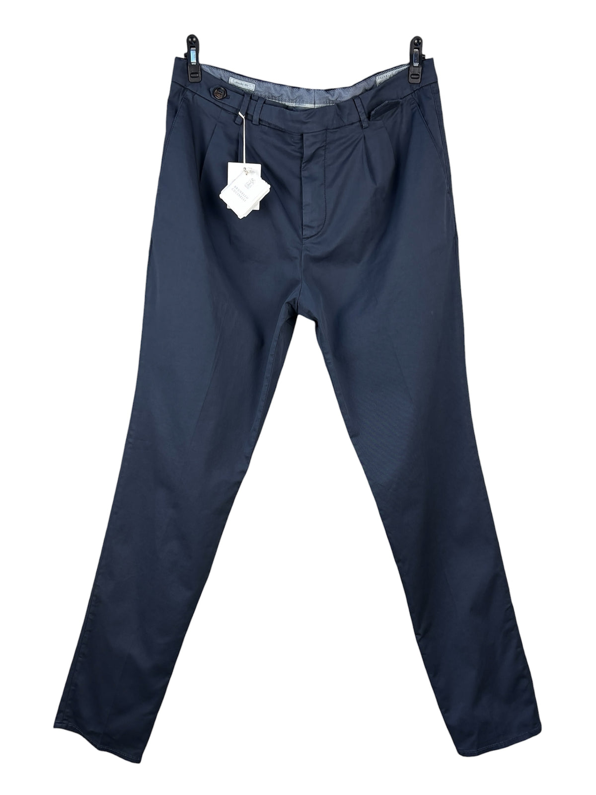 Brunello Cucinelli Navy Blue Trousers