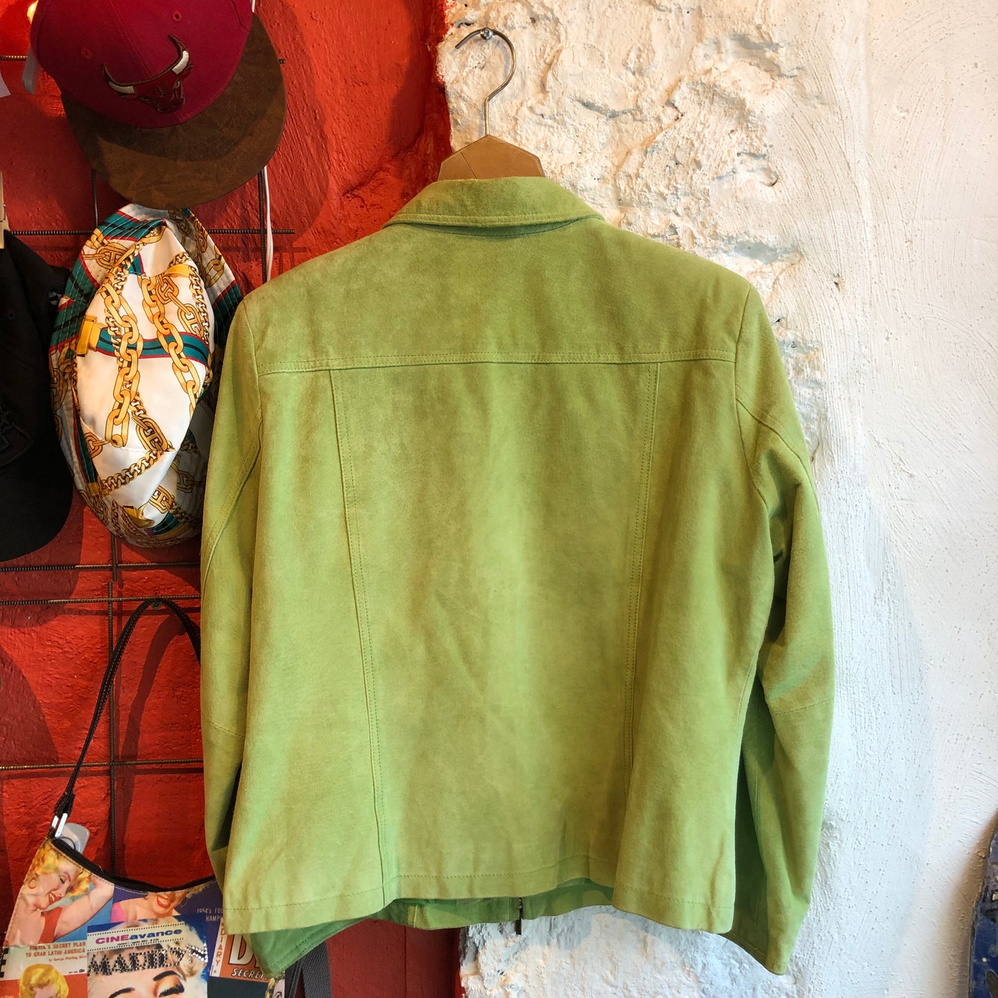 Green Faux Leather Jacket