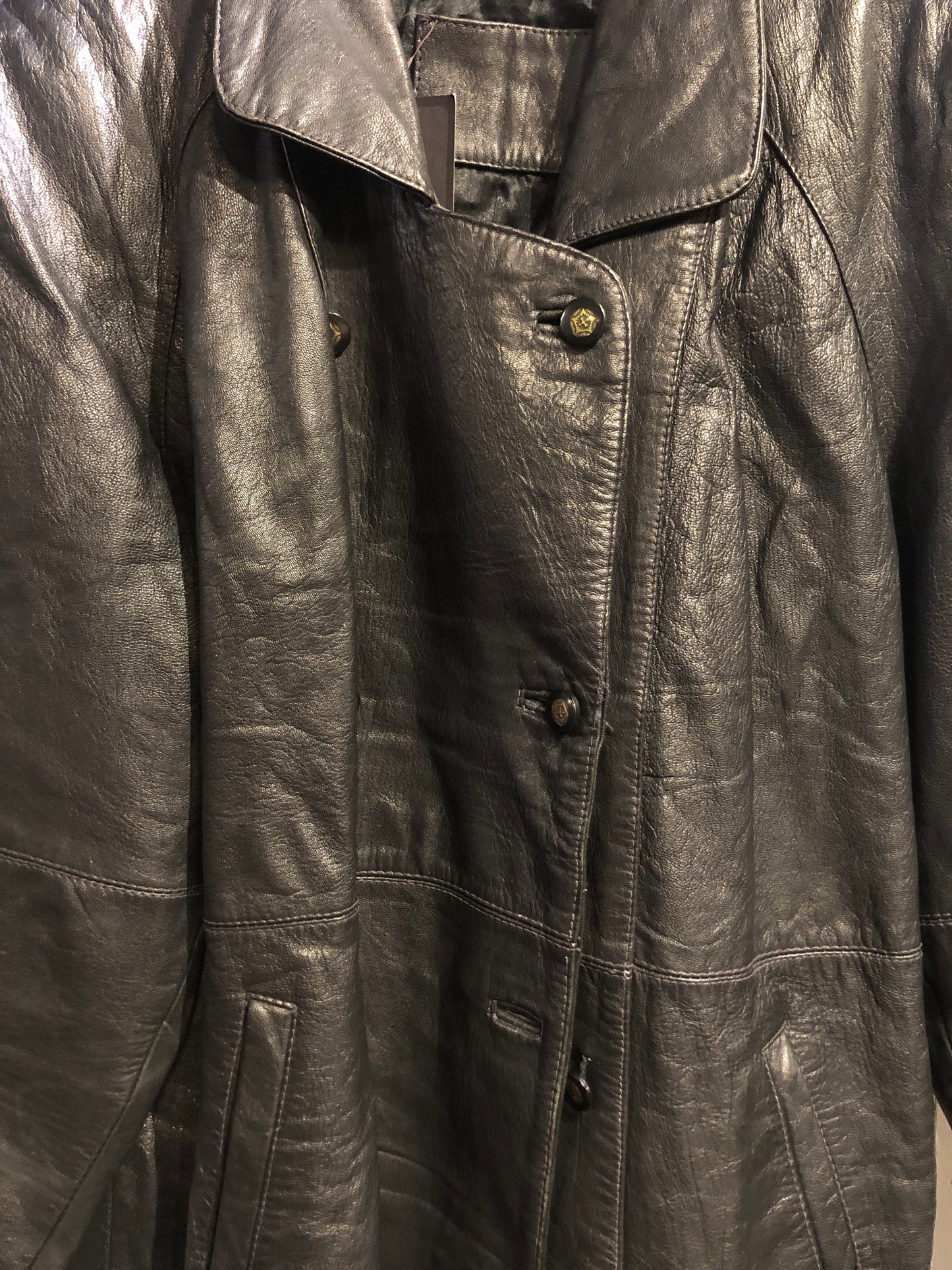 Vintage Black Leather Jacket