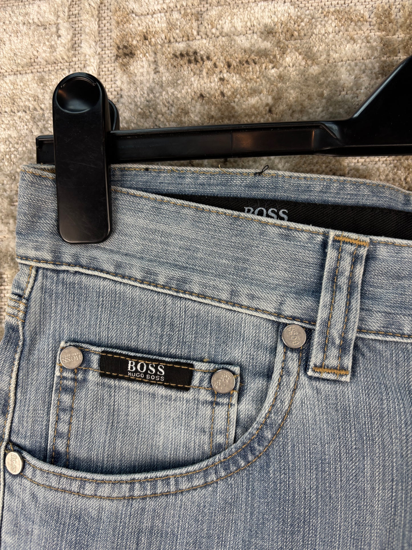 Women's Y2K Hugo Boss Light Wash Straight Leg Jeans