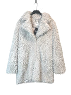Cream Shaggy Faux Fur Coat
