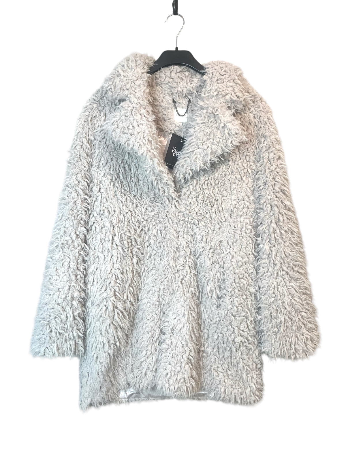Cream Shaggy Faux Fur Coat