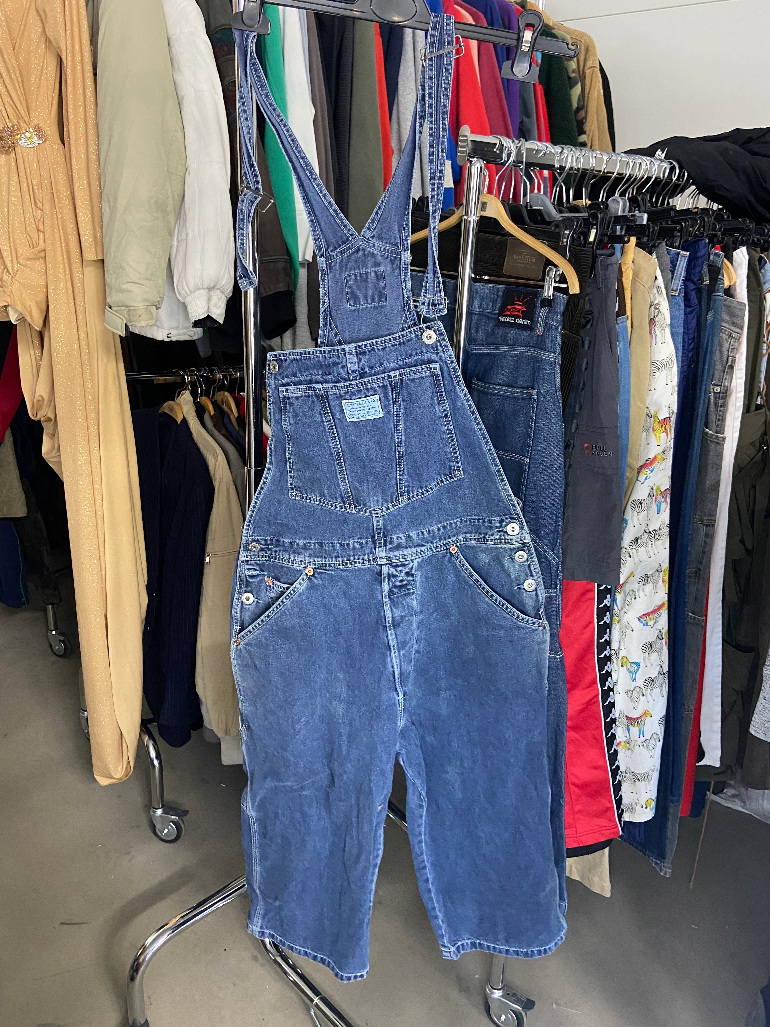 Vintage Levi's Overall Jeans Womens 31 Cowboy