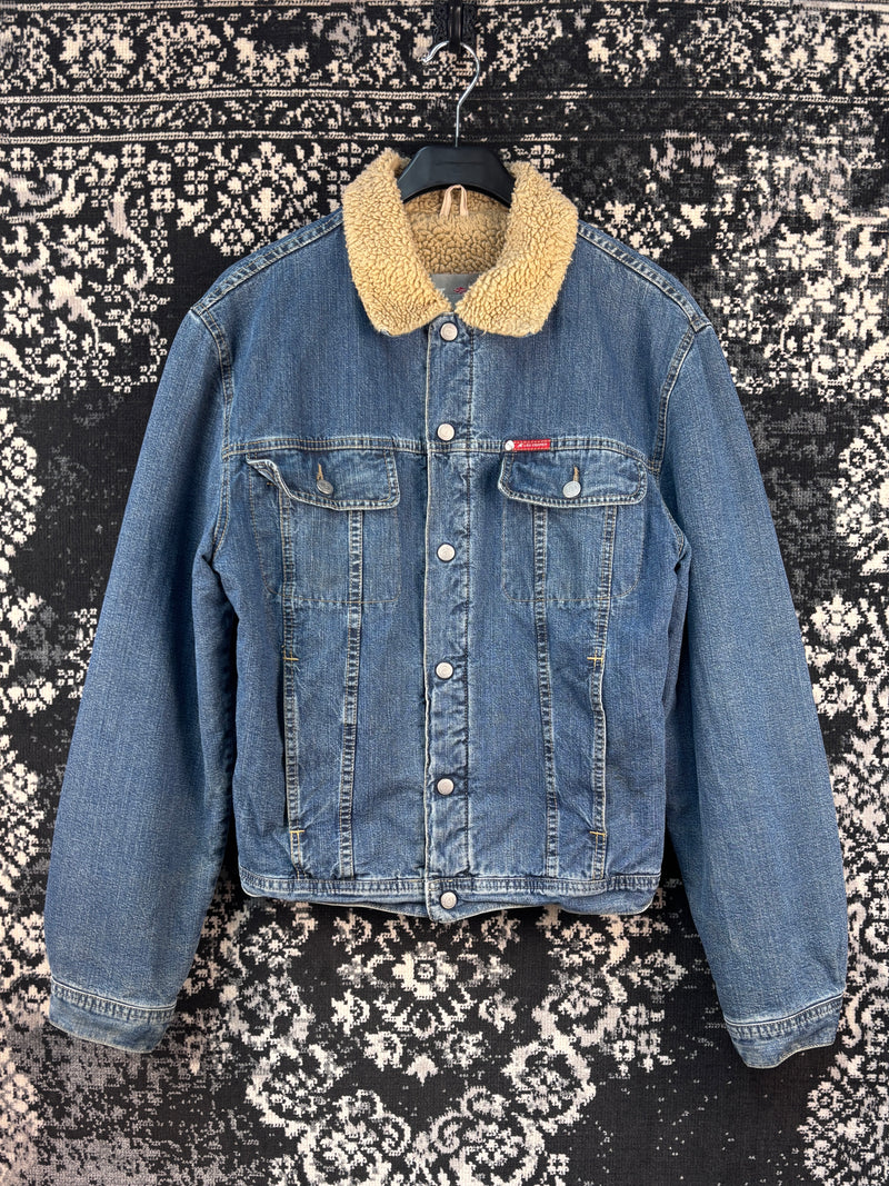 Men’s Vintage Lee Cooper Sherpa Lined Denim Jacket