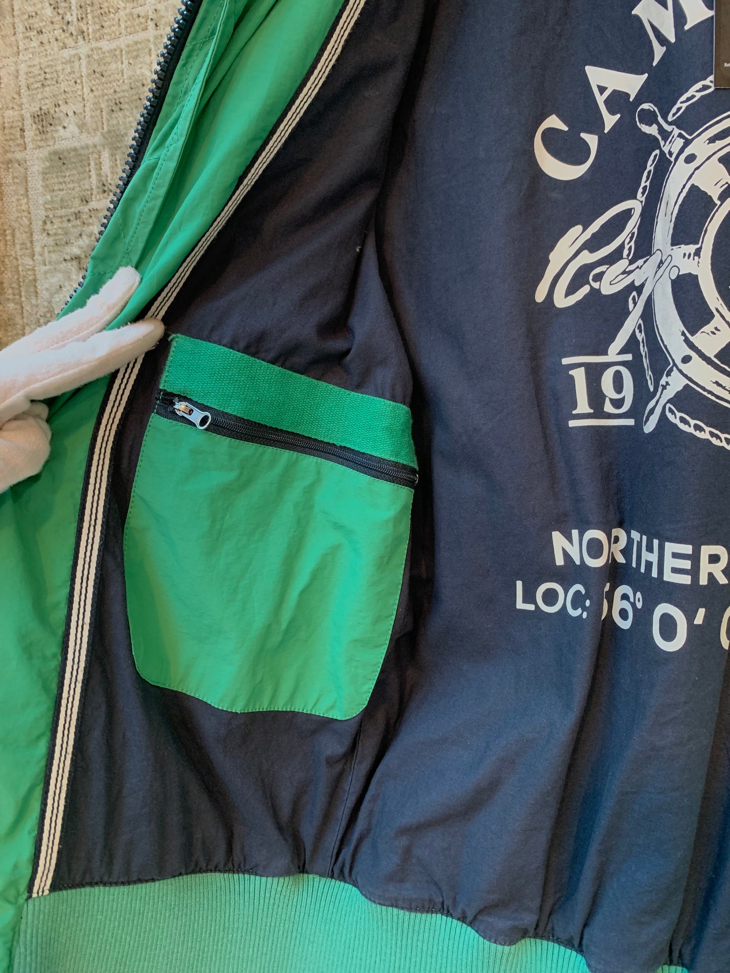 Men's Vintage Camp David Green Sea Jacket