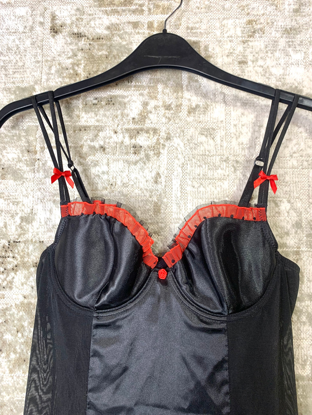 La Senza Satin & Mesh Babydoll Slip