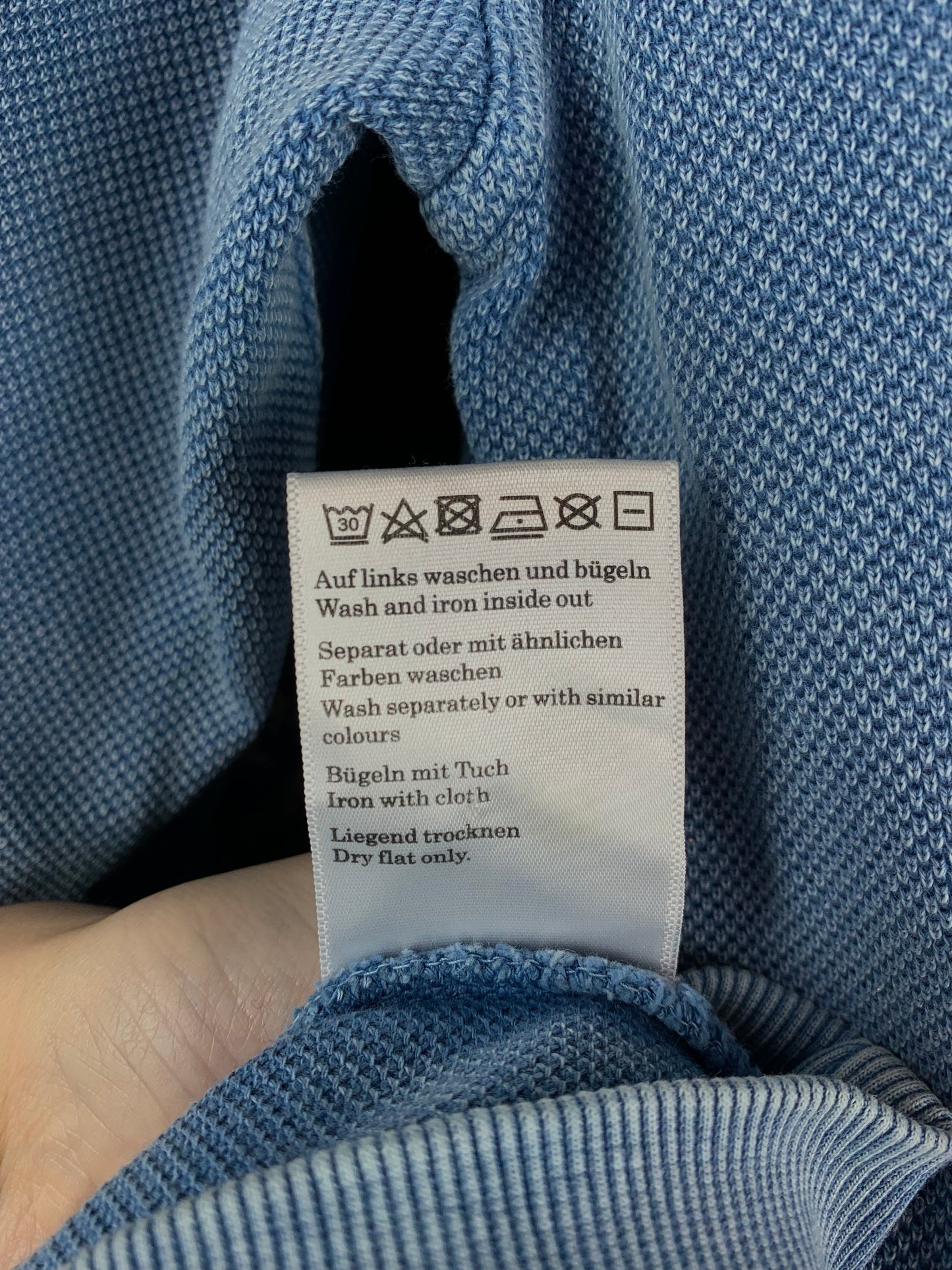 Men’s Vintage Engbers Blue 3XL Longsleeve Polo Jumper