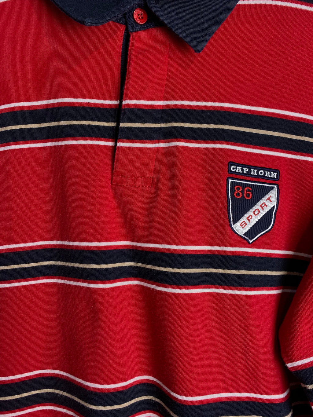 Cap Horn Striped Rugby Polo Shirt