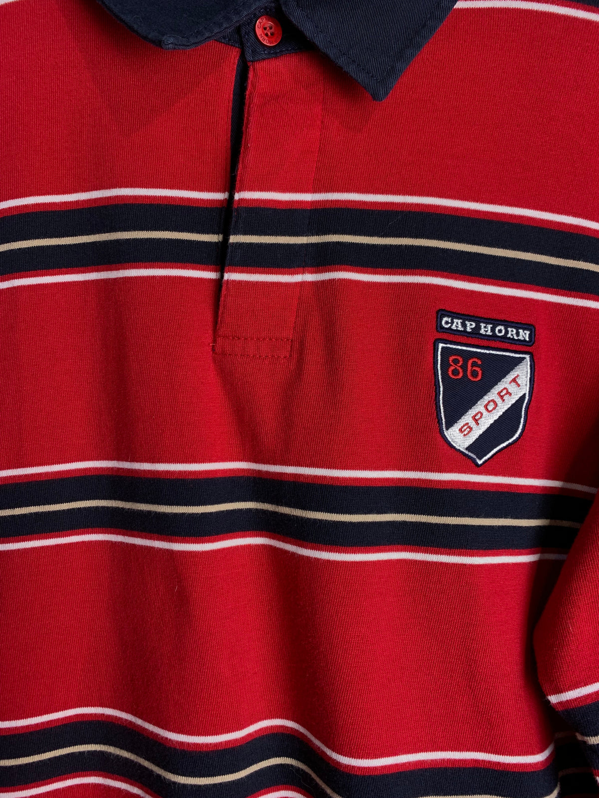 Cap Horn Striped Rugby Polo Shirt