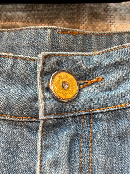 Mexx Y2K Studded Distressed Denim Mini Skirt