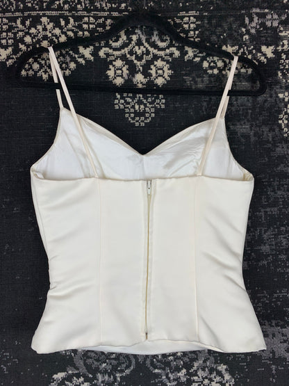 Women's Vintage Ivory Wedding Top