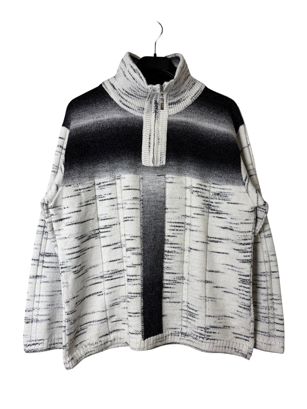 Club Wolt Y2K Ombre Quarter-Zip Knit
