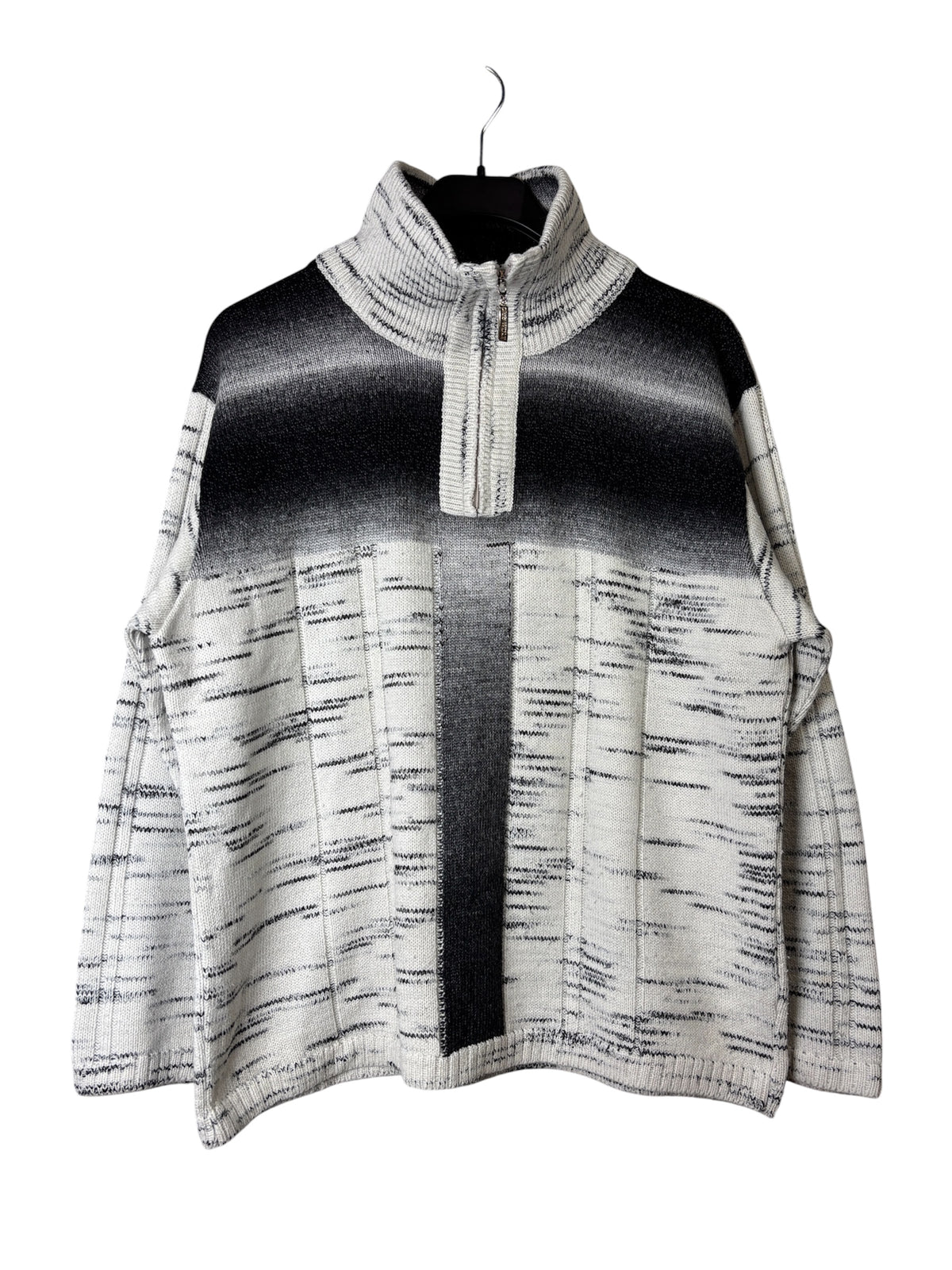 Club Wolt Y2K Ombre Quarter-Zip Knit