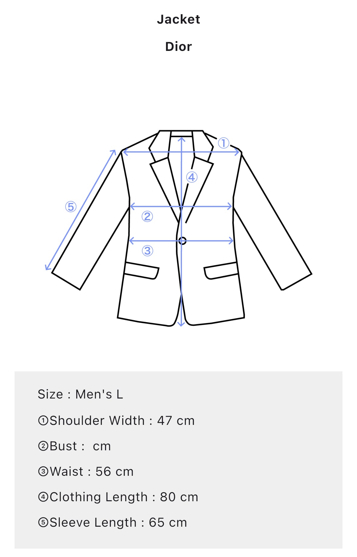 Dior Black Pinstripe Wool Blazer