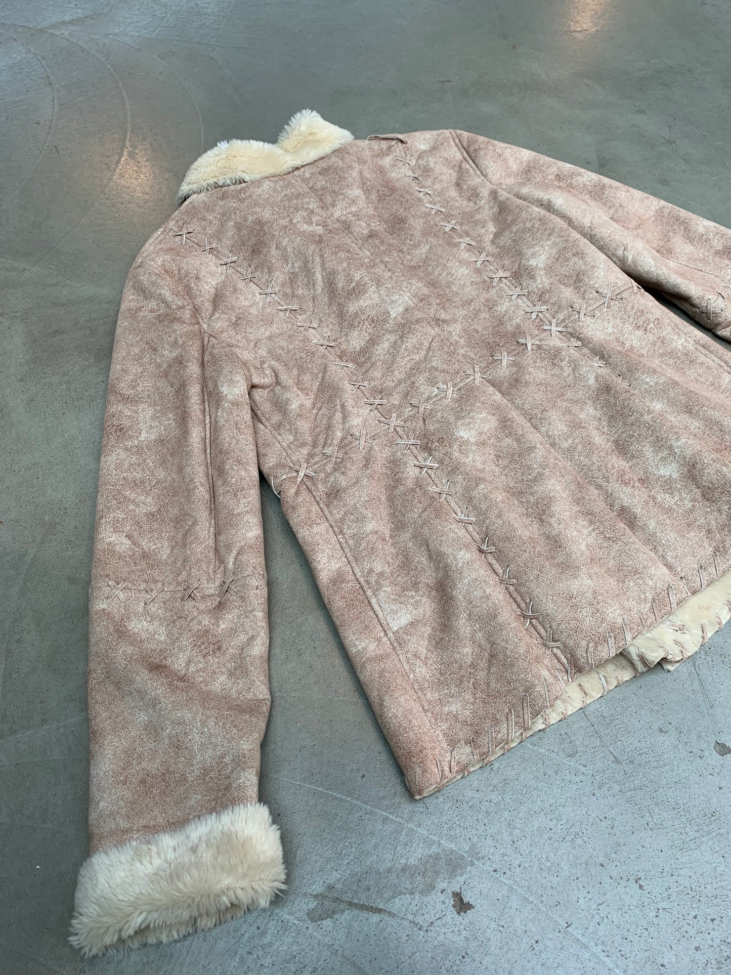 Vintage Kan Kan Faux Suede Coat