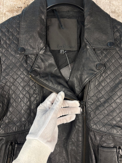 Women's Vintage Y2K InWear Black Leather Jacket