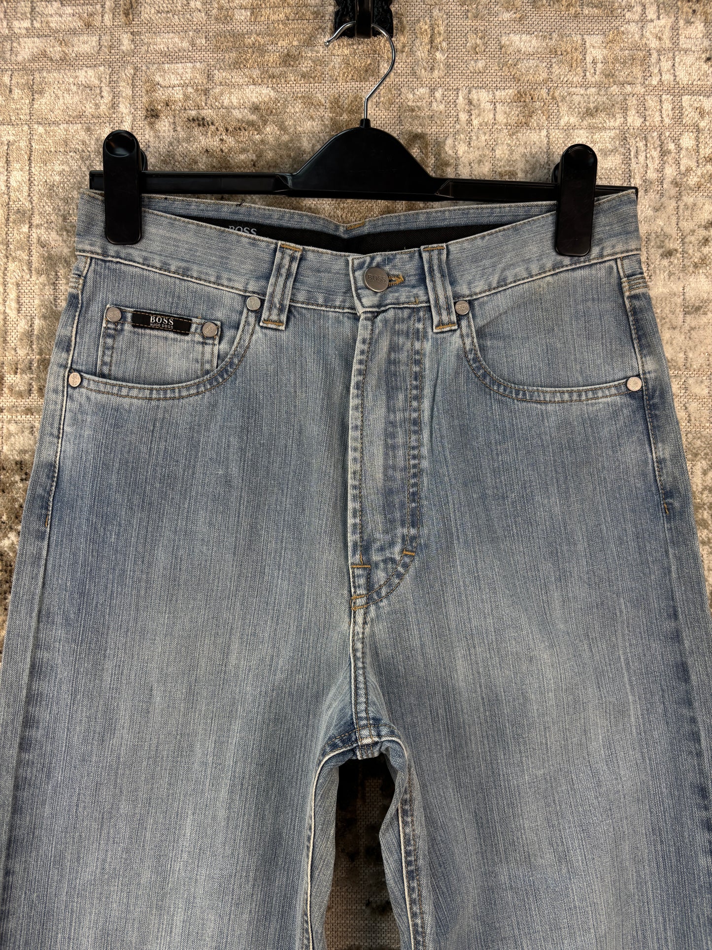 Women's Y2K Hugo Boss Light Wash Straight Leg Jeans
