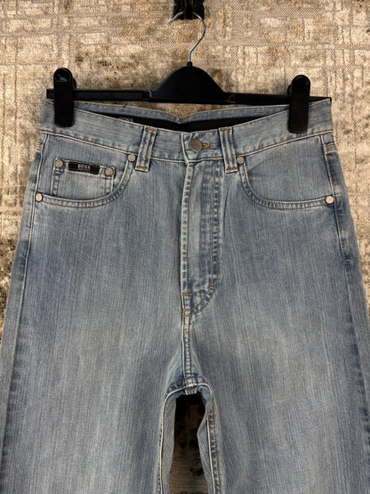 Women's Y2K Hugo Boss Light Wash Straight Leg Jeans
