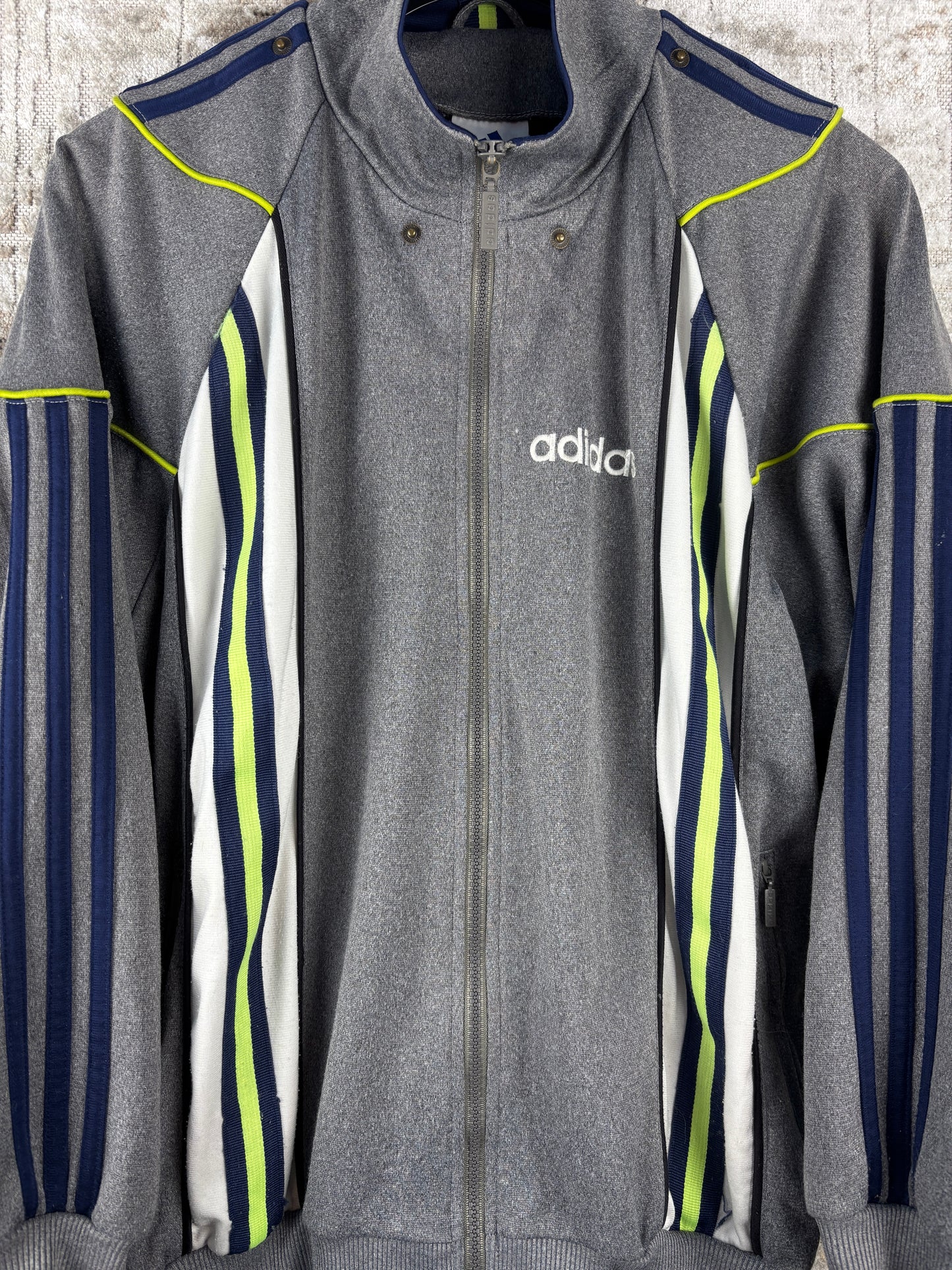 Mens Vintage Adidas Gray Track Jacket