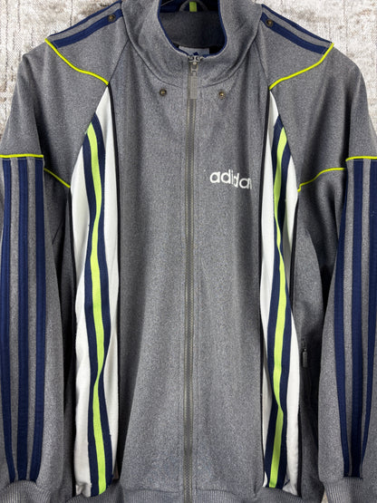 Mens Vintage Adidas Gray Track Jacket