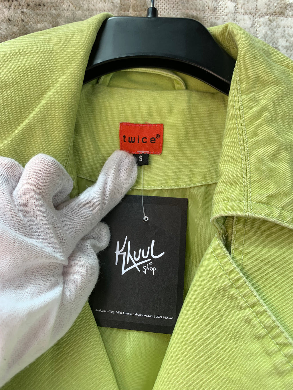 Twice Womens Lime Green Short Coat
