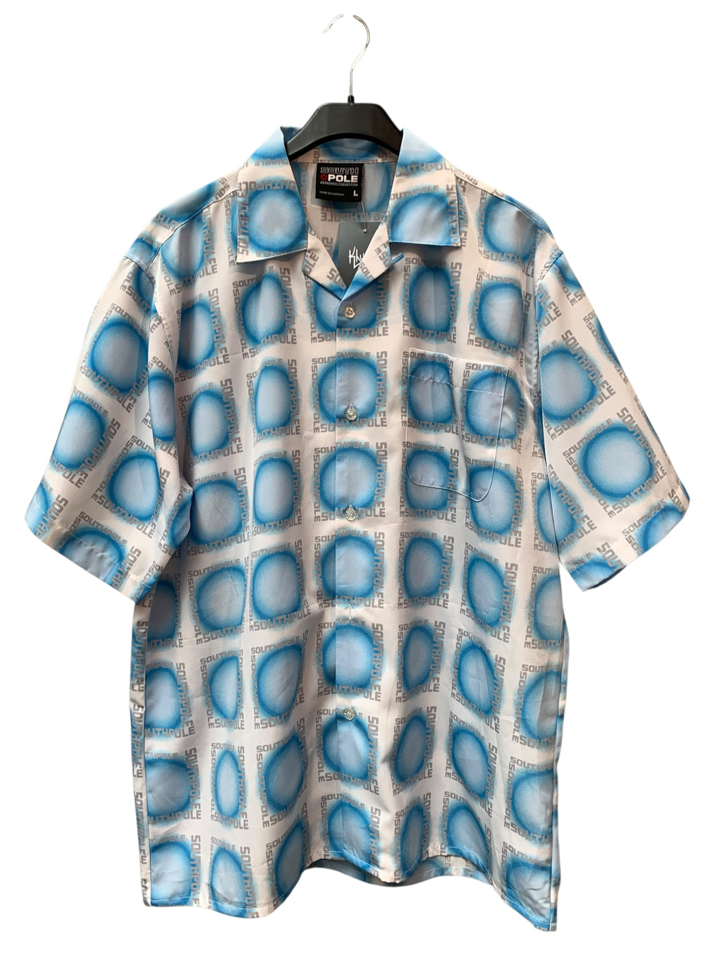 Southpole Y2K Logo Print Camp Shirt