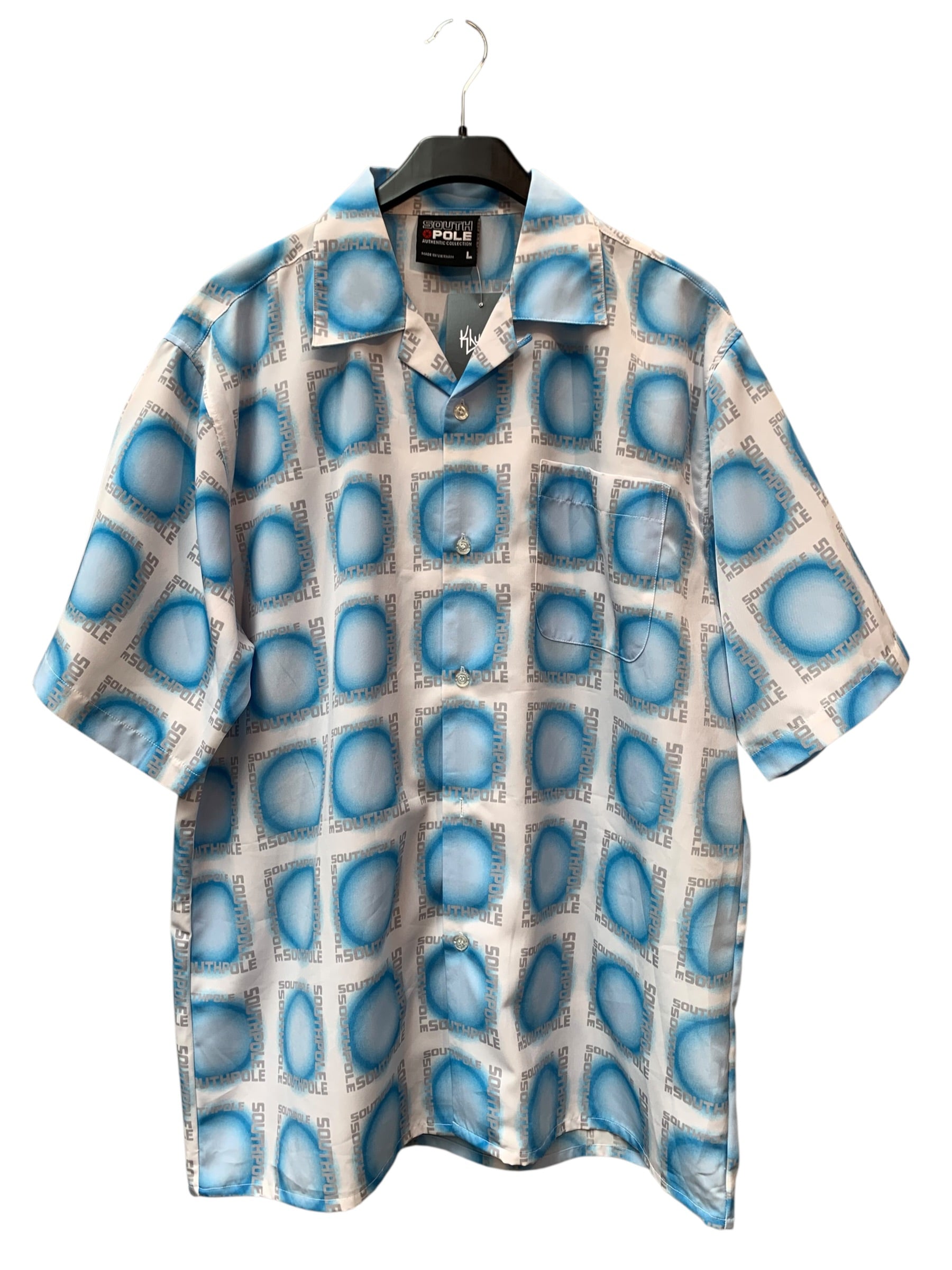 Southpole Y2K Logo Print Camp Shirt