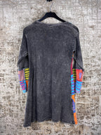 Womens Y2K Patchwork Multicolor Dress